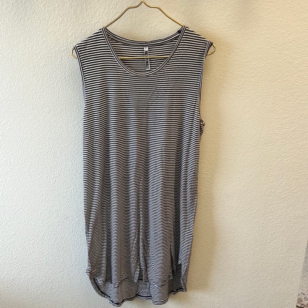 Revolve Just Female Striped tShirt Shift Dress sz M